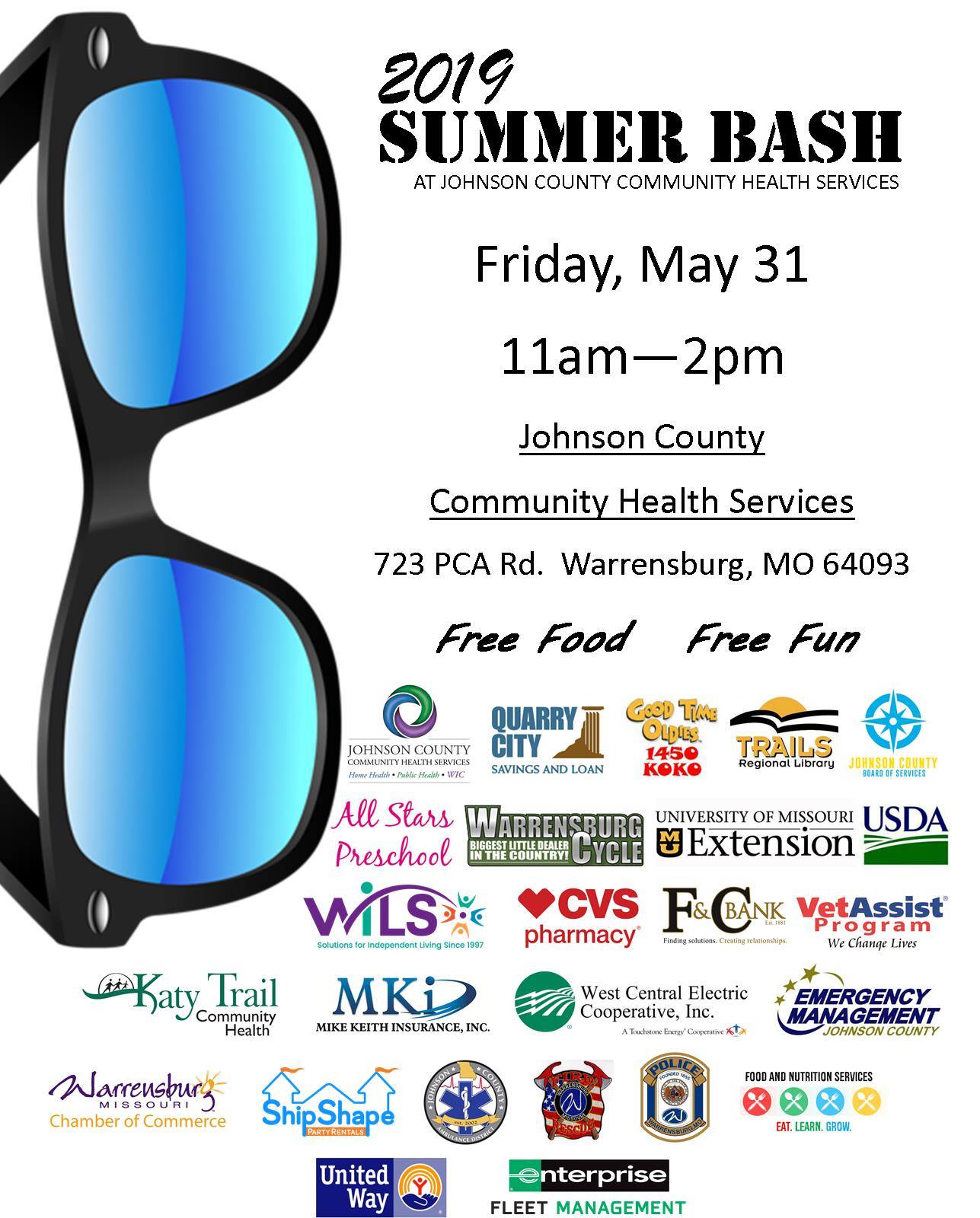 Summer Bash @ Johnson County Community Health Services