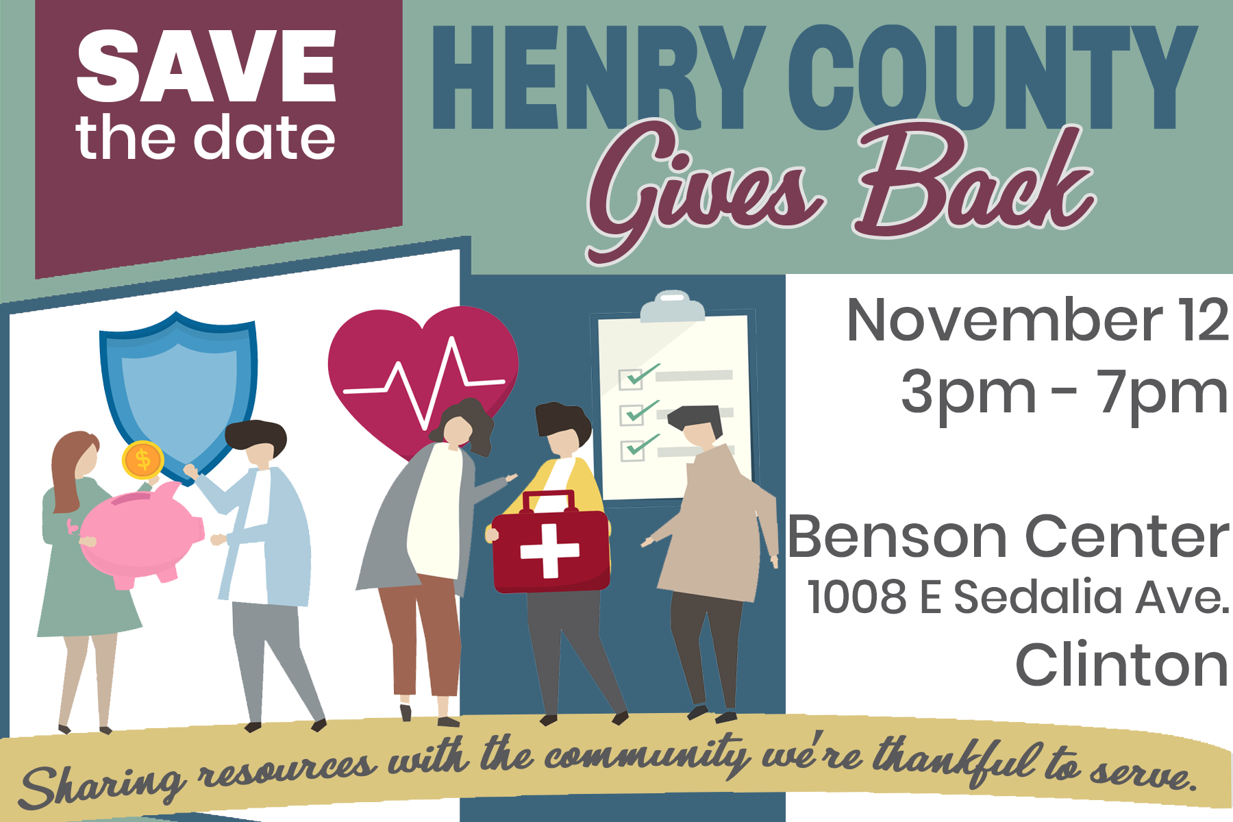 Henry County Gives Back @ 1008 E. Sedalia Ave. Clinton, MO 64735