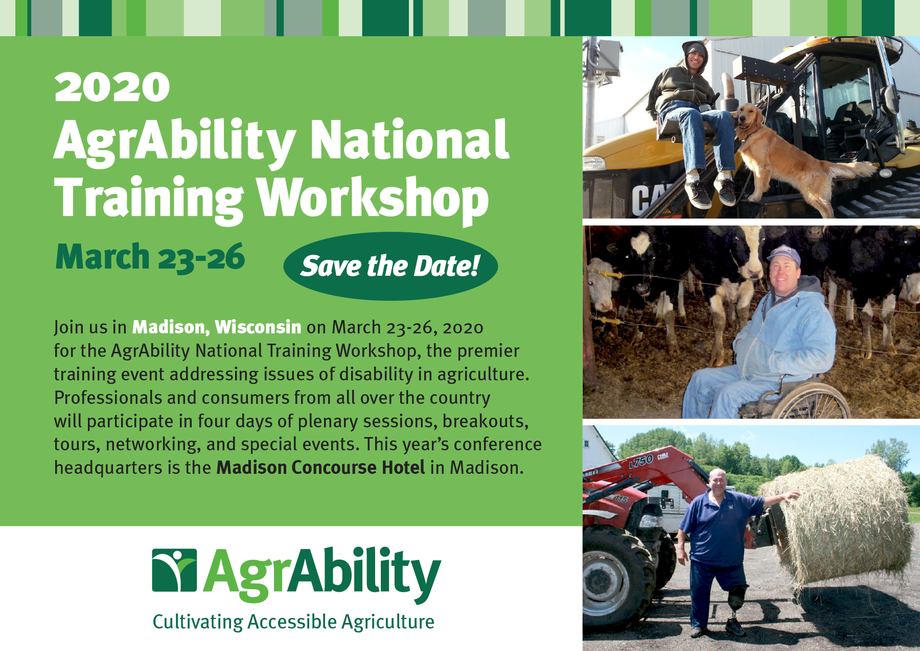 AgrAbility National Training Workshop Opportunity @ Madison Concourse Hotel