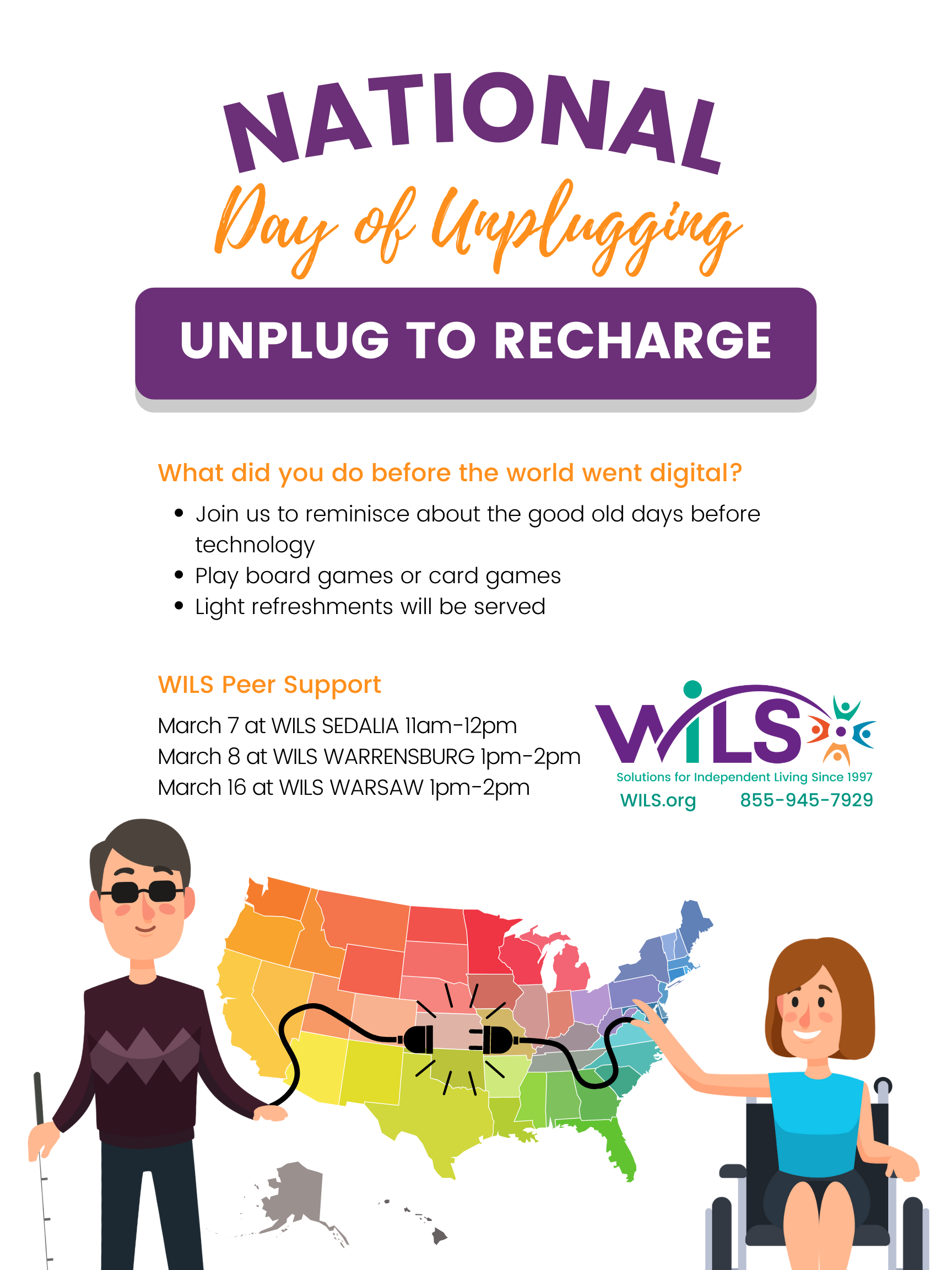Let's Unplug - Johnson @ WILS Warrensburg Office
