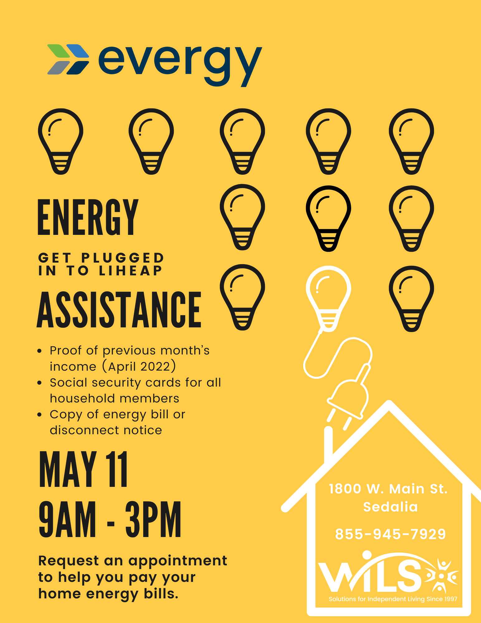 Energy Assistance with Evergy @ WILS Sedalia Office