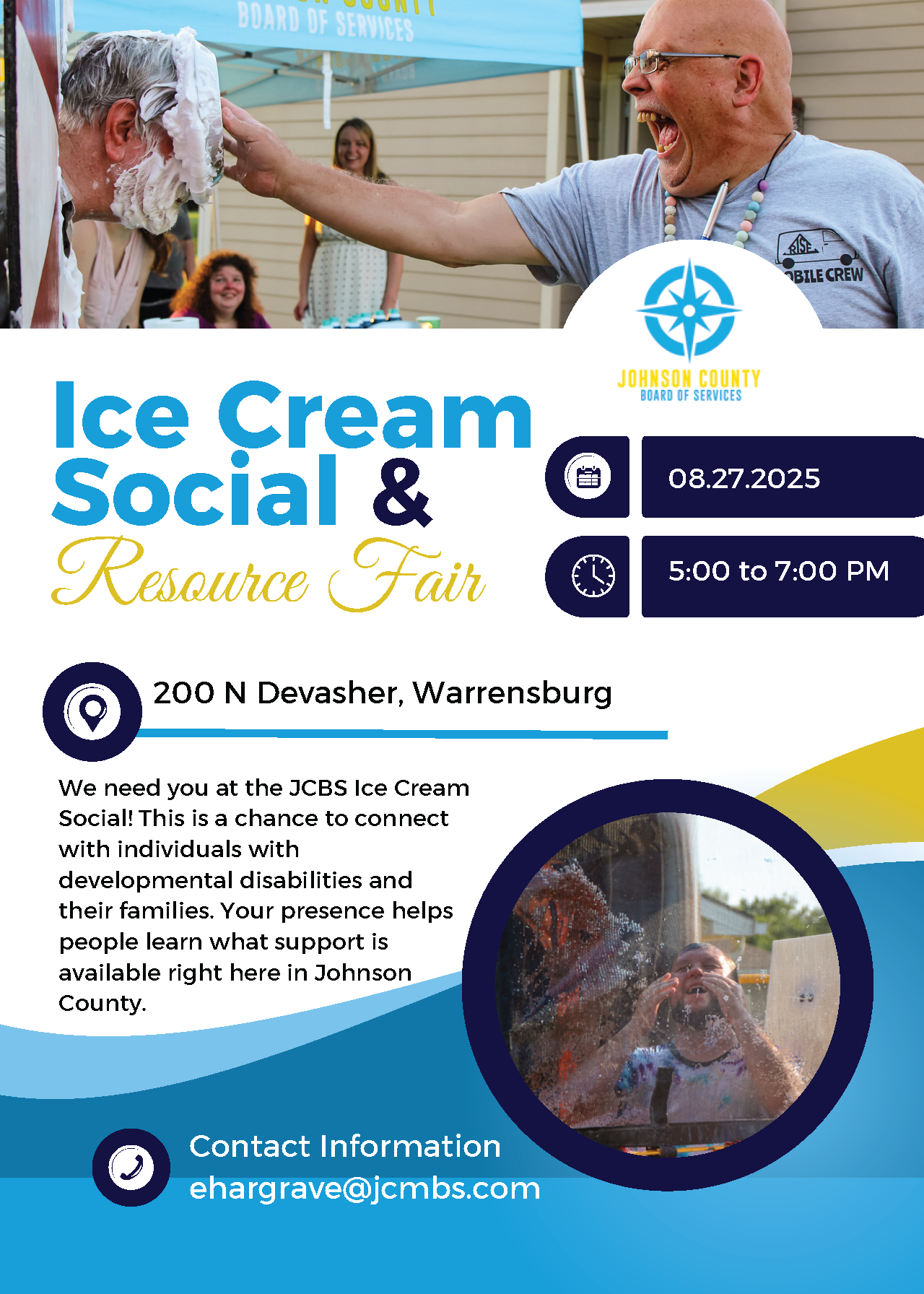 Ice Cream Social & Resource Fair @ Johnson County Board of Services