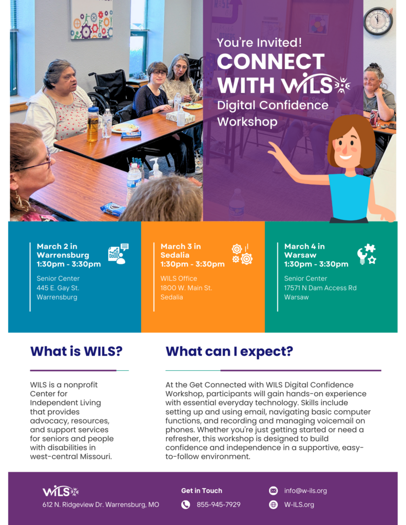 Connect With WILS - Warrensburg Digital Workshop @ Warrensburg Senior Center